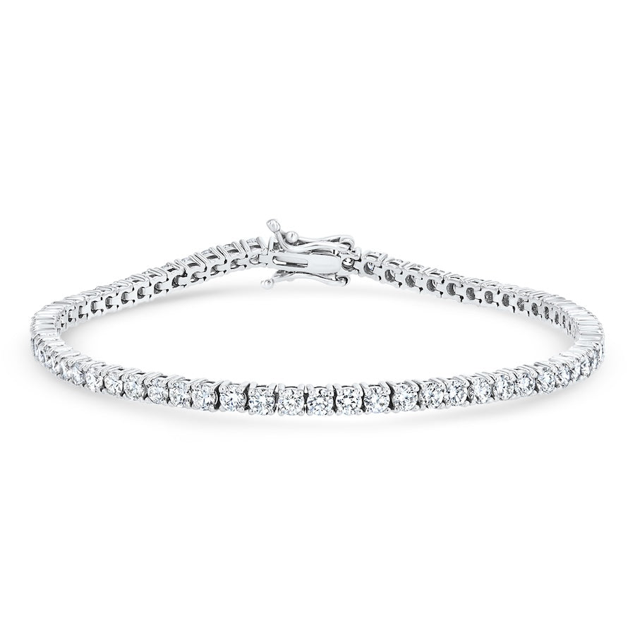4.68 Carat Diamond 14K White Gold Tennis Bracelet