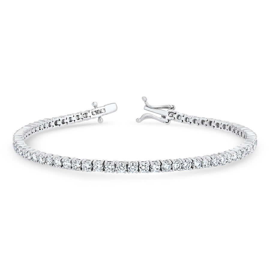 4.68 Carat Diamond 14K White Gold Tennis Bracelet