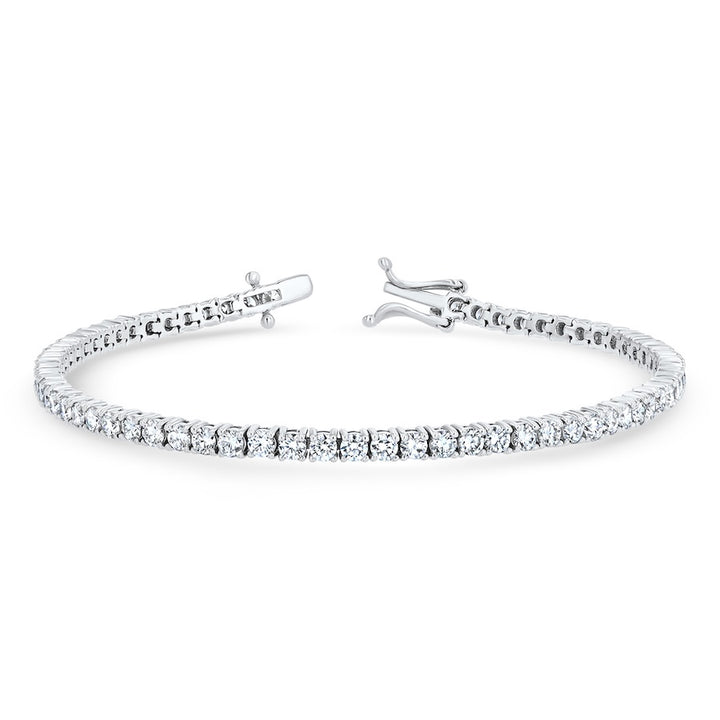 4.68 Carat Diamond 14K White Gold Tennis Bracelet