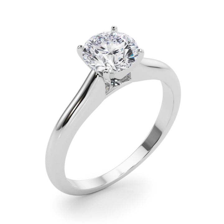 Platinum Solitaire Engagement Ring Mounting