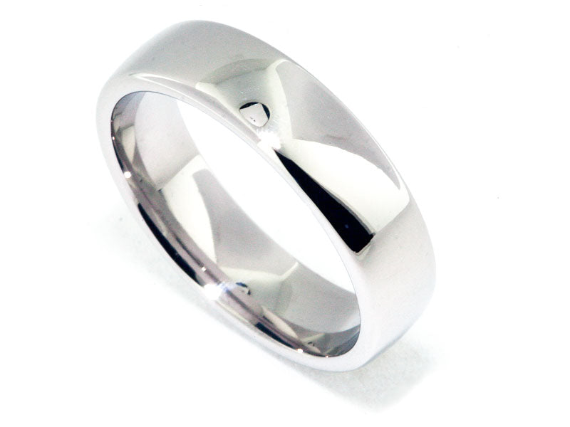 6mm Platinum Euro-Style Men's Wedding Band