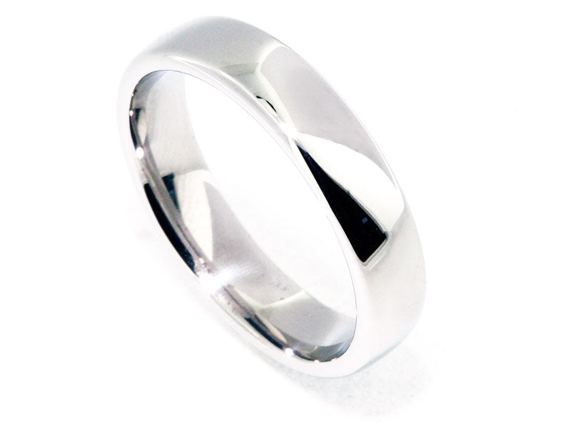 5mm Platinum Euro-Style Men's Wedding Band