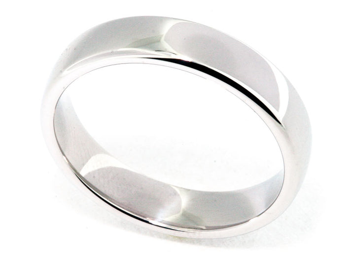 5mm Platinum Euro-Style Men's Wedding Band
