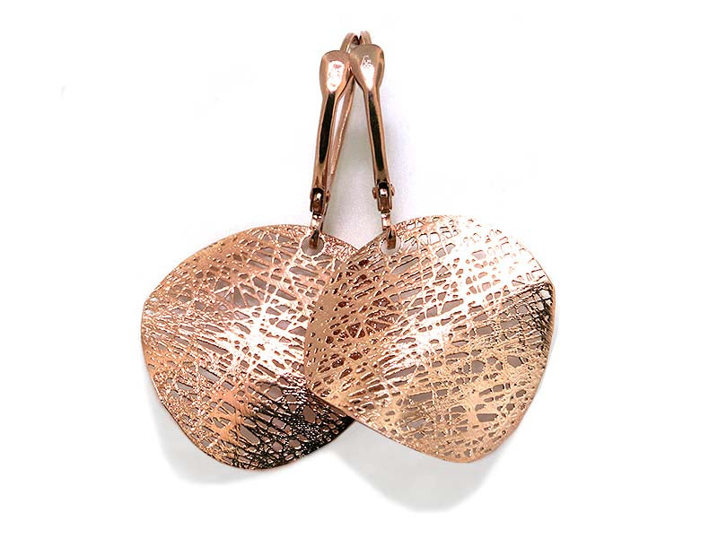 14K Rose Gold Small Circle Earrings