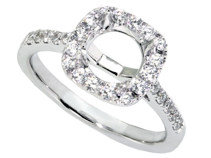 Halo Style Diamond Engagement Mounting
