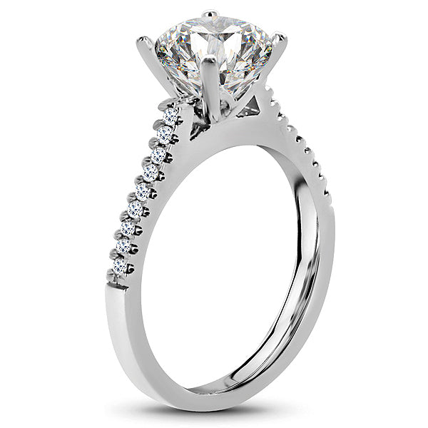 Plat Dia Eng Mtg 18 round diamonds = .15cts t.w