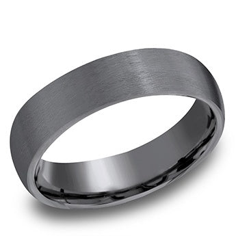 6.0mm Satin-finished Tantalum Men's Wedding Band