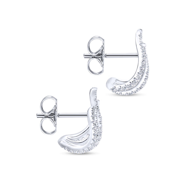 Vine Huggie Diamond Earrings