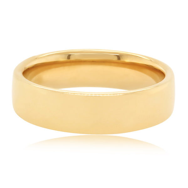 18K Yellow Gold Euro Fit Classic Men's Wedding Band