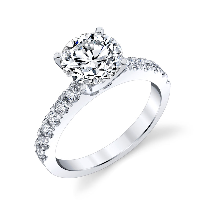 Platinum "Sophia" Style Diamond Engagement Ring Setting