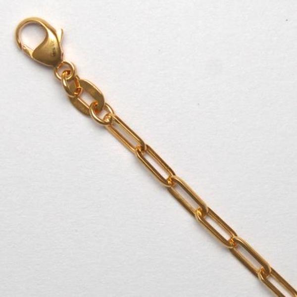 20" Paperclip Style 14K Yellow Gold Chain