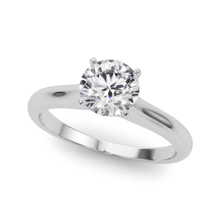 Platinum Solitaire Engagement Ring Mounting
