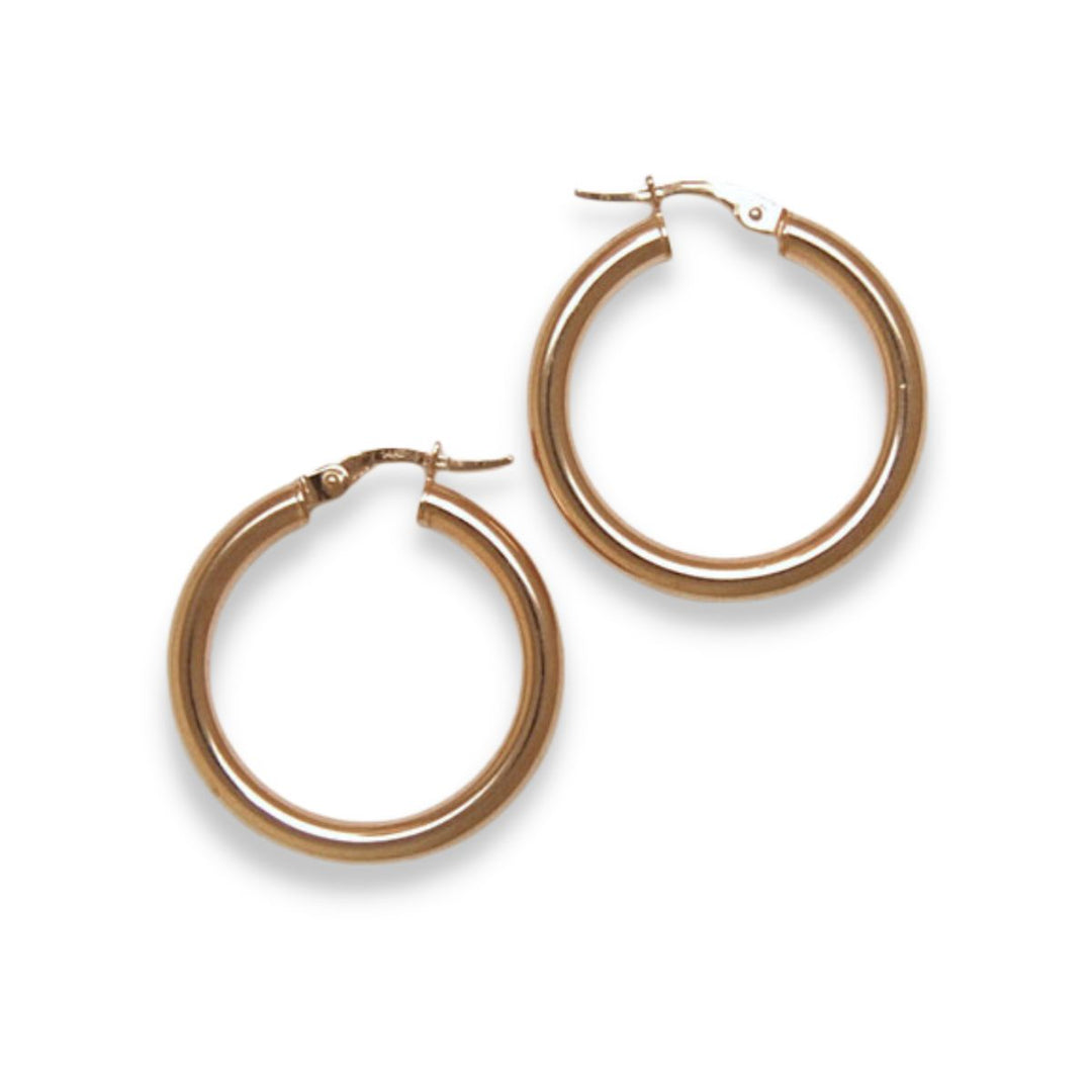 3x15mm 14KY Hoop Earrings