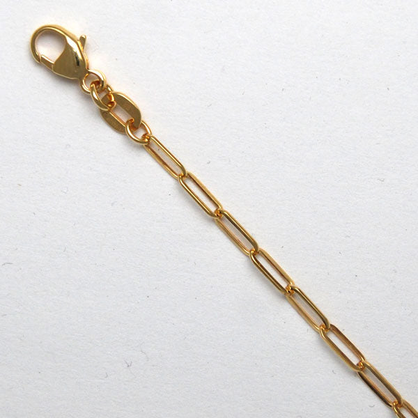 16" 2.1mm Paperclip 14K Yellow Gold Chain