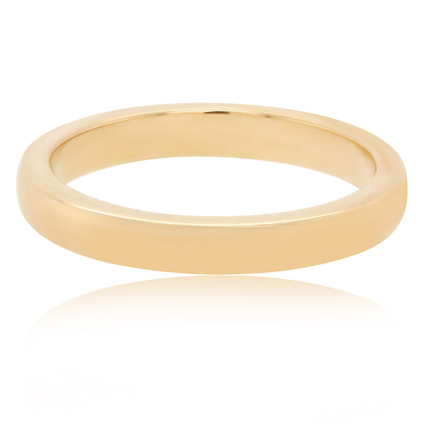 3mm 18K Yellow Gold Classic Women's Wedding Band