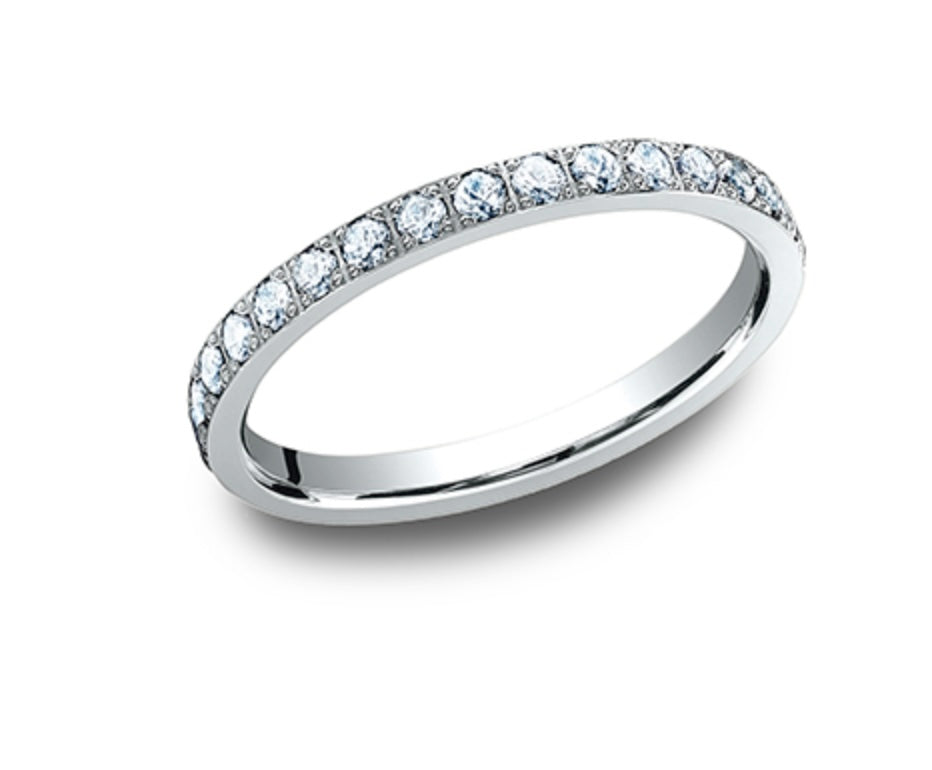 Platinum Squared Diamond Band