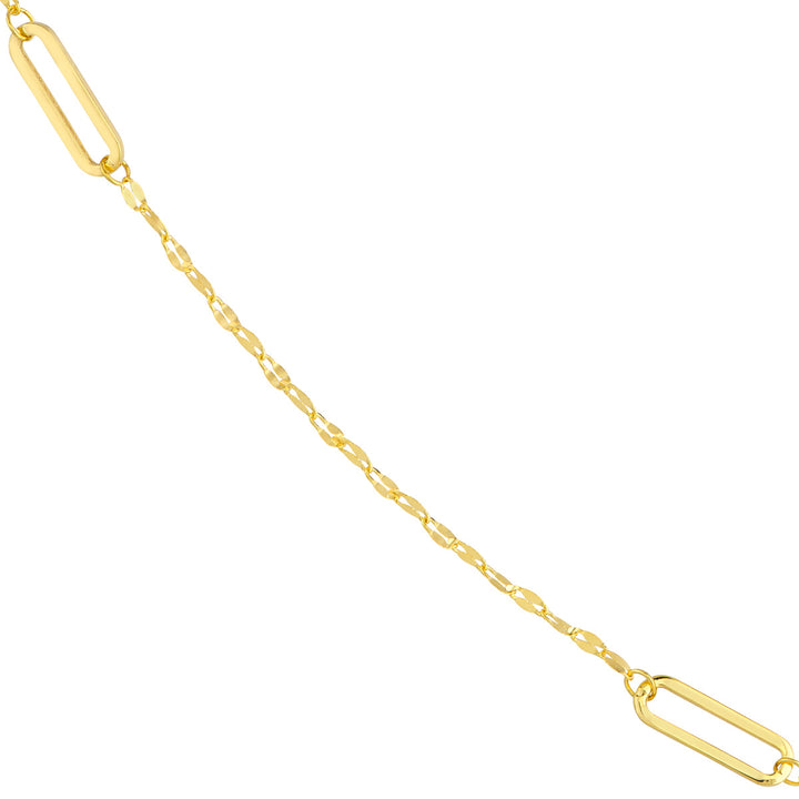 Forzentina Paperclip Link Style 14K Yellow Gold Chain