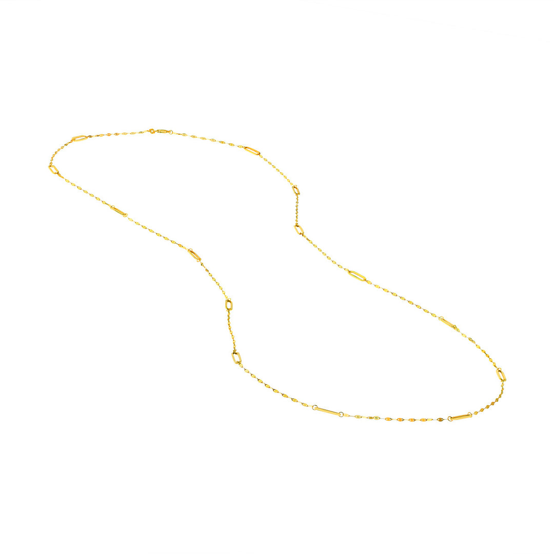 Forzentina Paperclip Link Style 14K Yellow Gold Chain