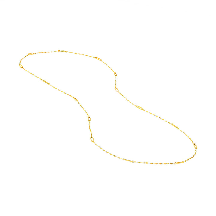 Forzentina Paperclip Link Style 14K Yellow Gold Chain
