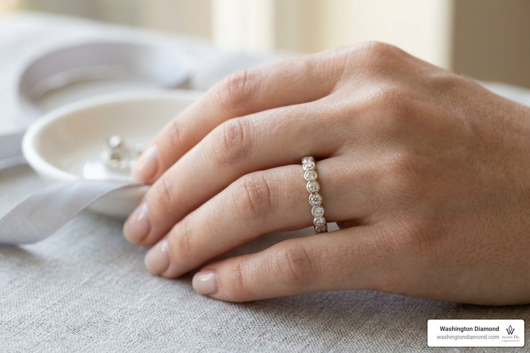 Rock Solid Love: A Guide to Bezel Set Eternity Bands