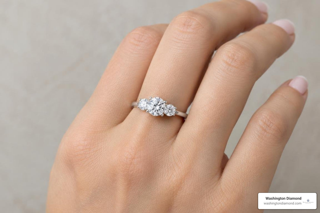 Why 3 Round Diamond Engagement Rings Never Go Out of Style