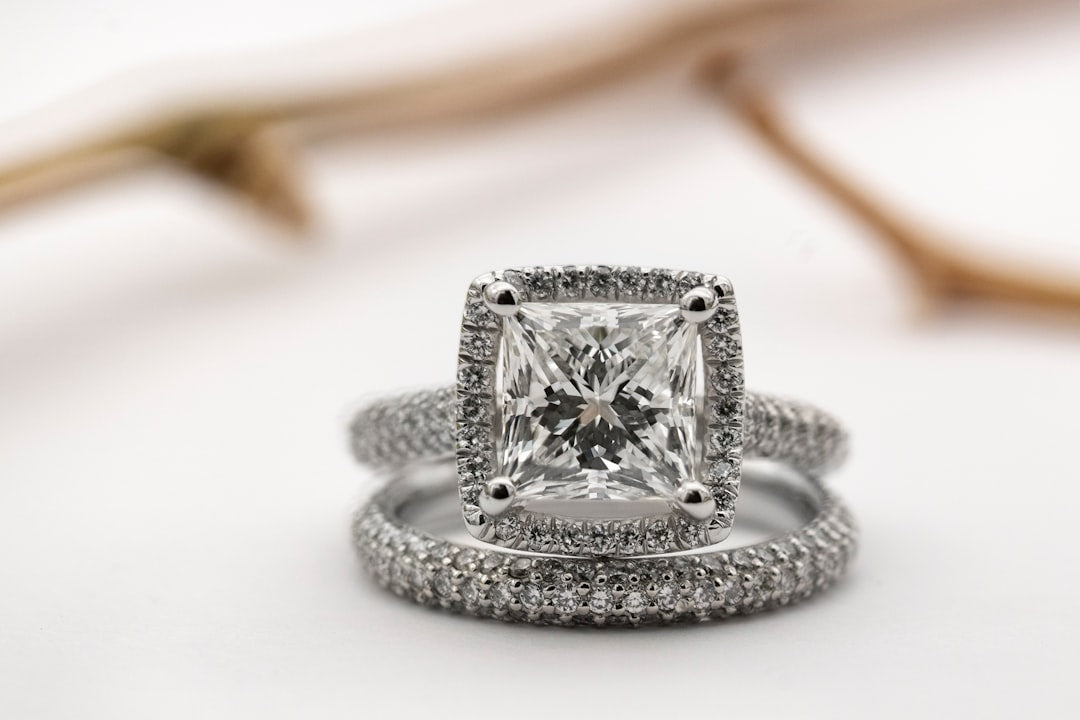 Diamond Halo Princess Cut Rings That Square Up Beautifully