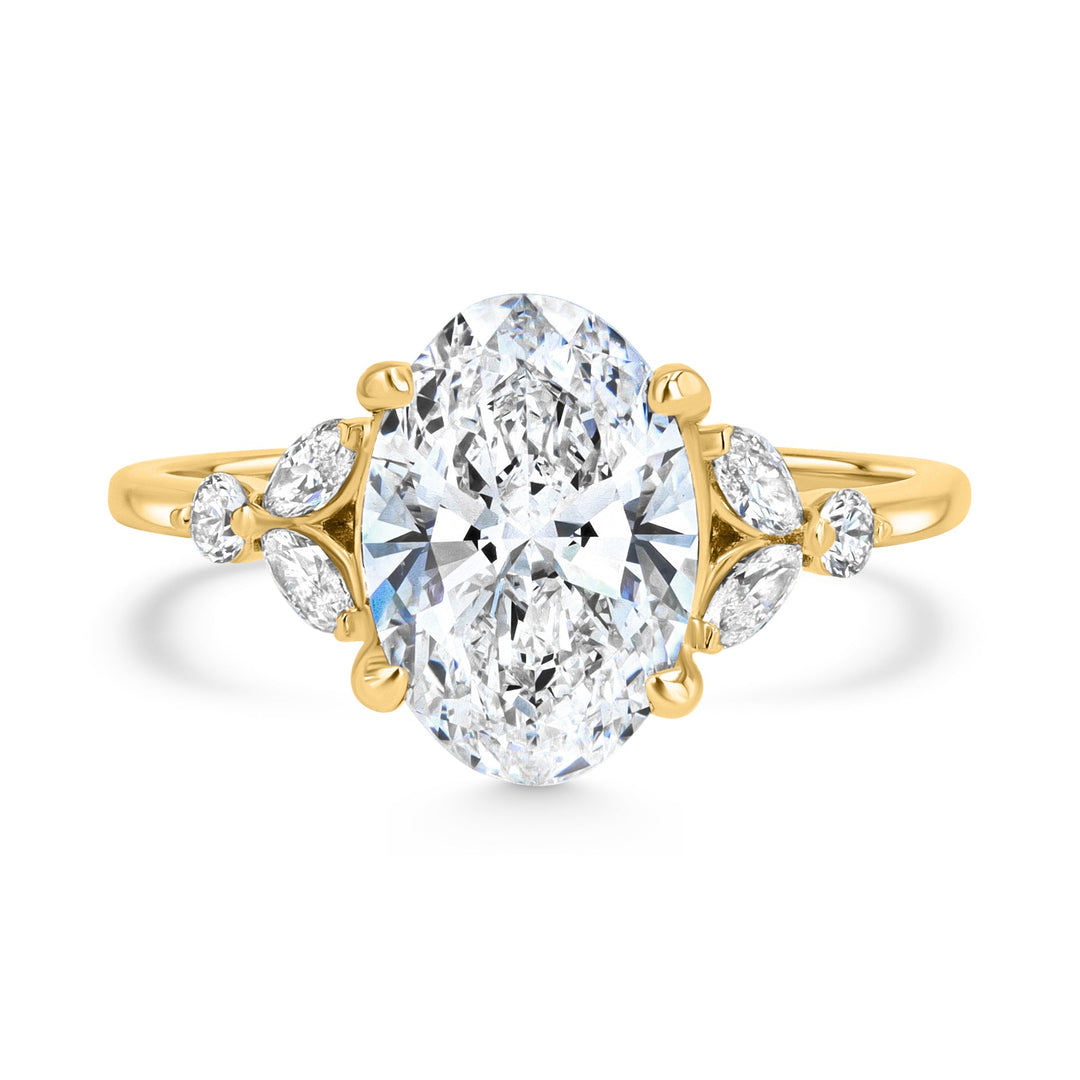 Expressive Accented Engagement Rings