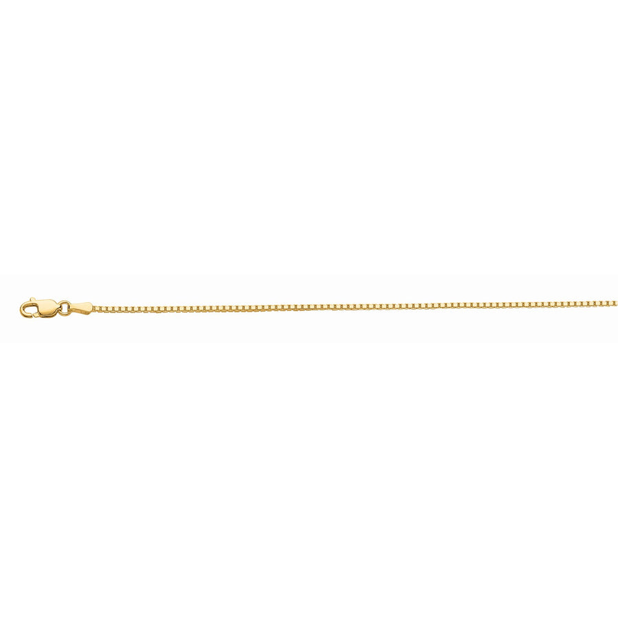 10K Gold 1.2mm Octagonal Box Chain