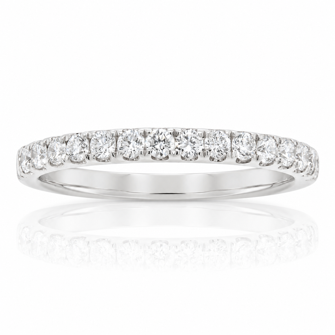 .36ct Diamond "Lillian" Platinum Prong-Set Wedding Band