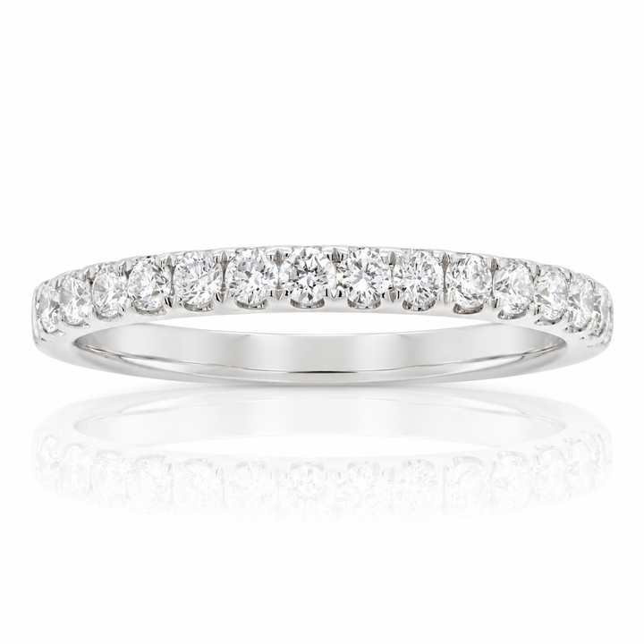 .36ct Diamond "Lillian" Platinum Prong-Set Wedding Band