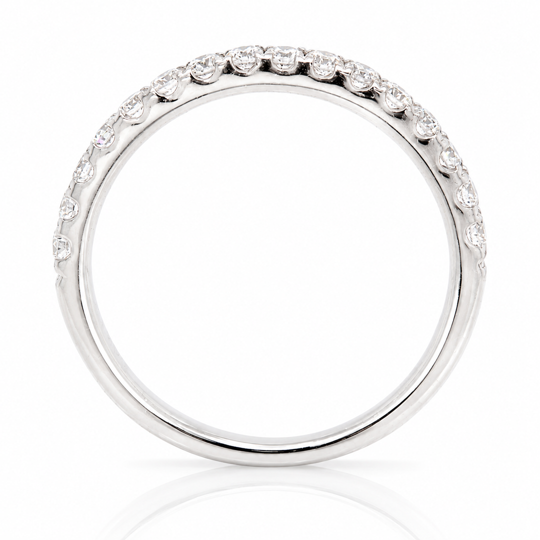 .36ct Diamond "Lillian" Platinum Prong-Set Wedding Band