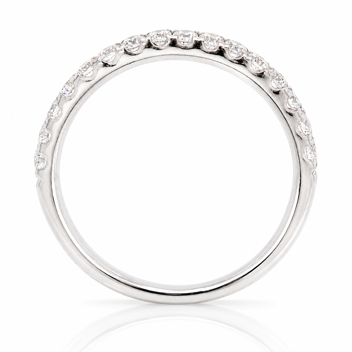 .36ct Diamond "Lillian" Platinum Prong-Set Wedding Band