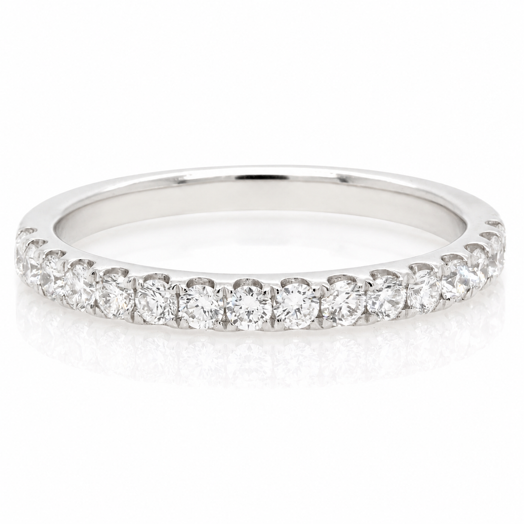 .36ct Diamond "Lillian" Platinum Prong-Set Wedding Band