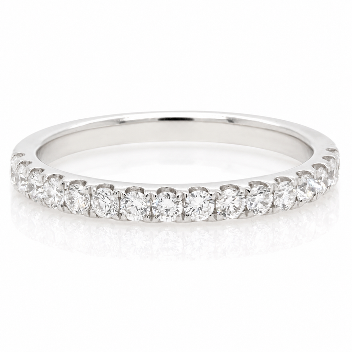.36ct Diamond "Lillian" Platinum Prong-Set Wedding Band