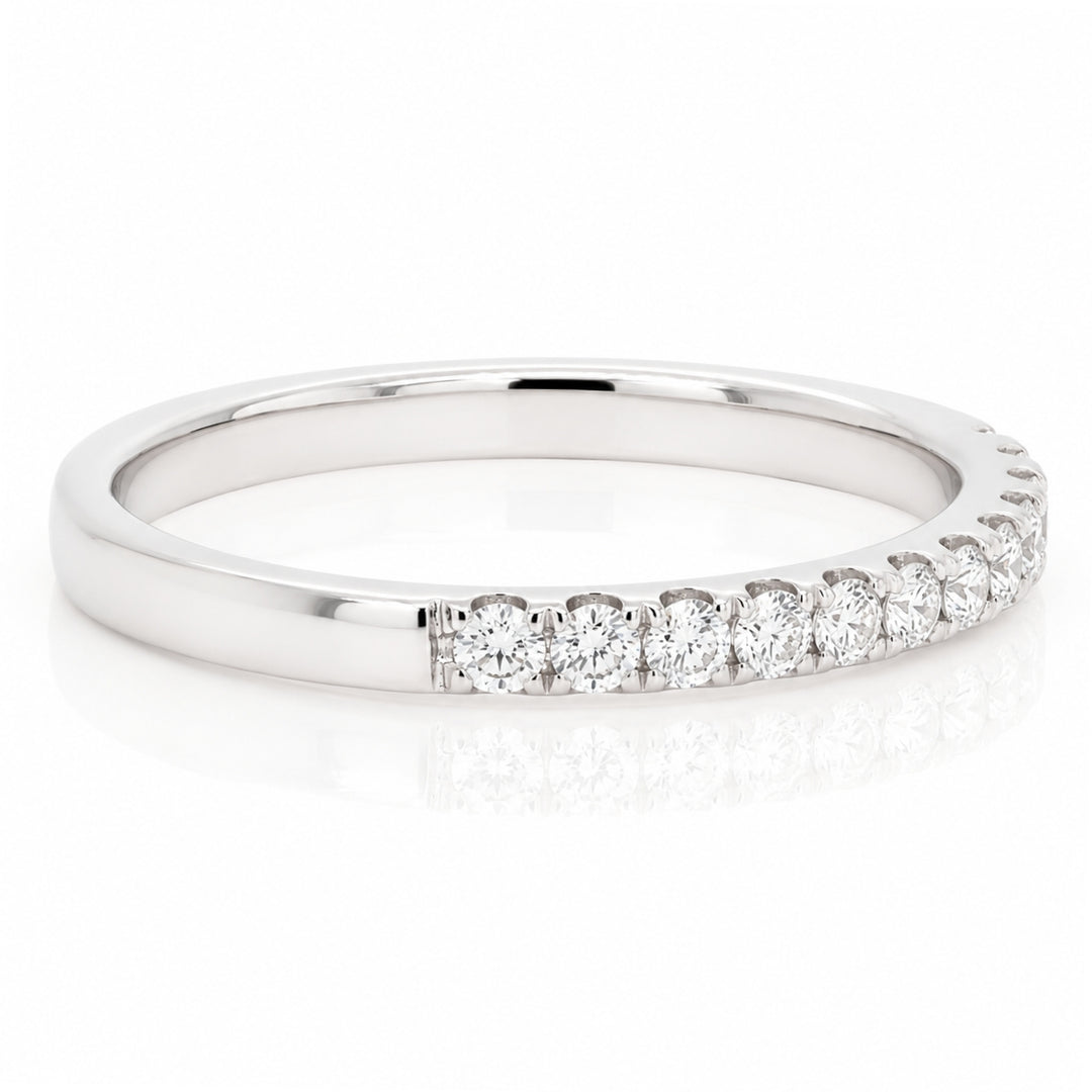 .36ct Diamond "Lillian" Platinum Prong-Set Wedding Band