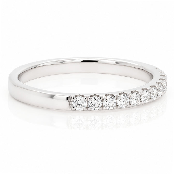 .36ct Diamond "Lillian" Platinum Prong-Set Wedding Band