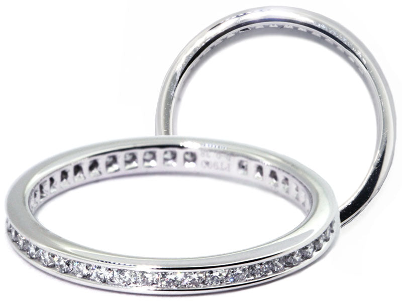 0.33 Carat Platinum Channel Set Diamond Eternity Band