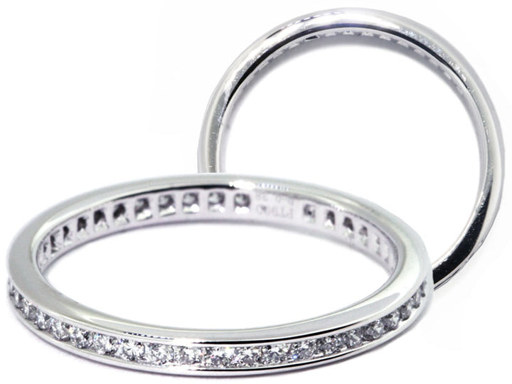 0.33 Carat Platinum Channel Set Diamond Eternity Band