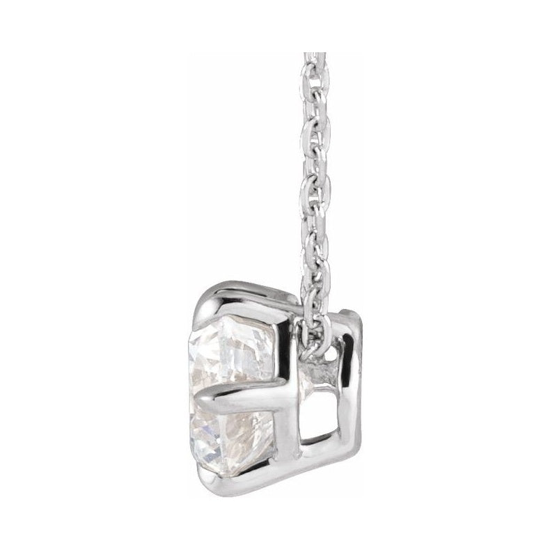 Solitaire Necklace or Slide Pendant