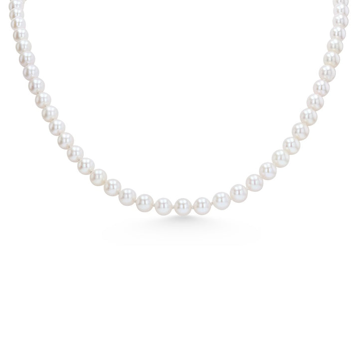 6 x 6.5mm Akoya Pearls 18" 14K Yellow Gold Clasp