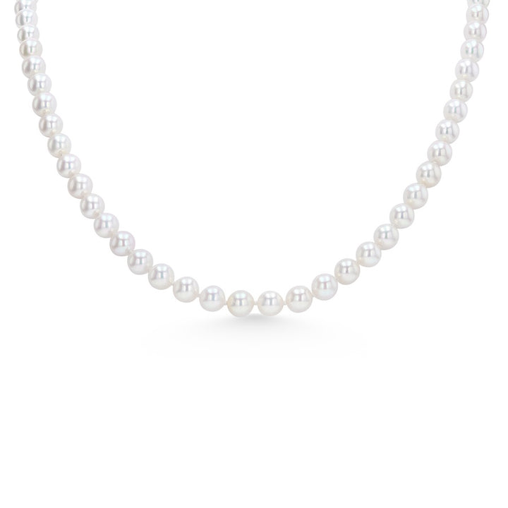 6 x 6.5mm Akoya Pearls 18" 14K Yellow Gold Clasp