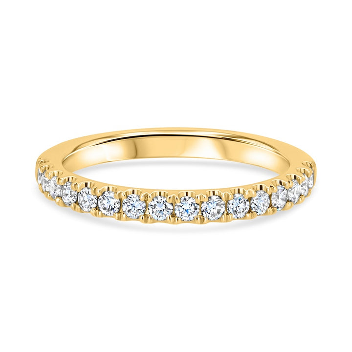 0.43 Carat Diamond 14K Yellow Gold Wedding Band
