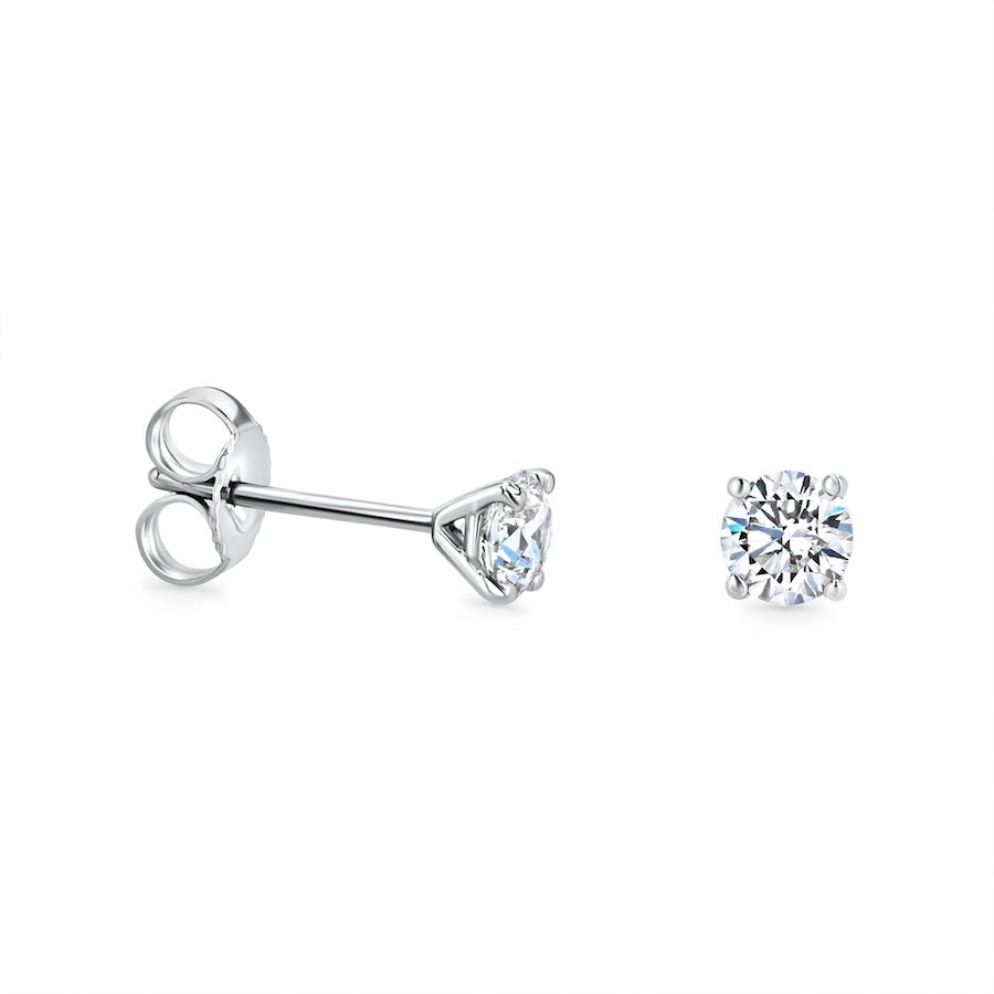 0.50 Carat t.w. IJ-SI Diamond 14K White Gold Stud Earrings