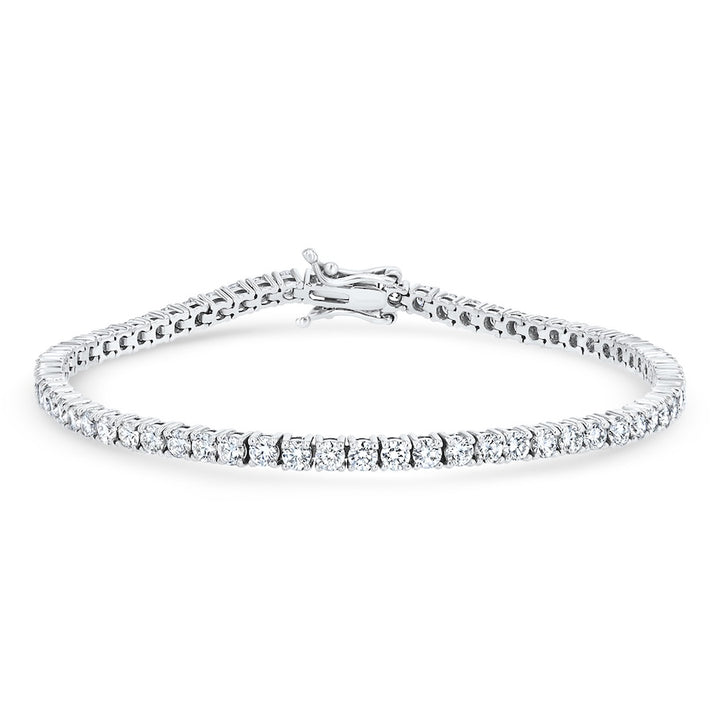 4.68 Carat Diamond 14K White Gold Tennis Bracelet