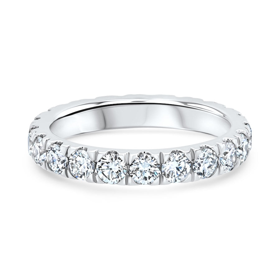 Platinum Diamond Eternity Band – 21 Round Brilliants, 2.00cts