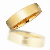 18KY 3mm Pipe Cut Wedding Band | Washington Diamond