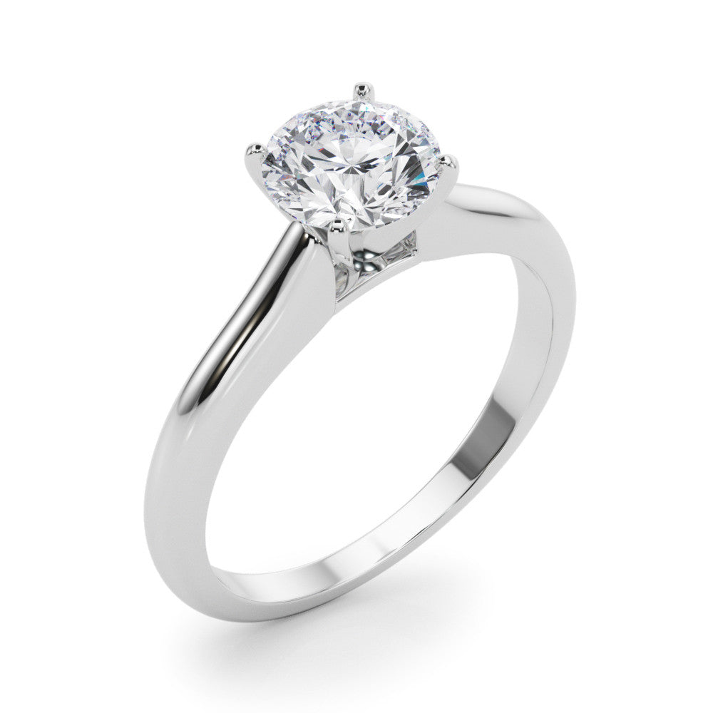 Platinum Solitaire Engagement Ring Mounting