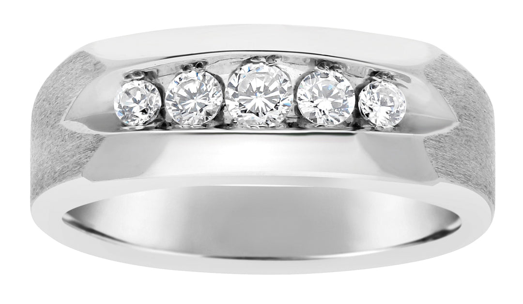 Round Diamond Two-Stone Fashion Ring