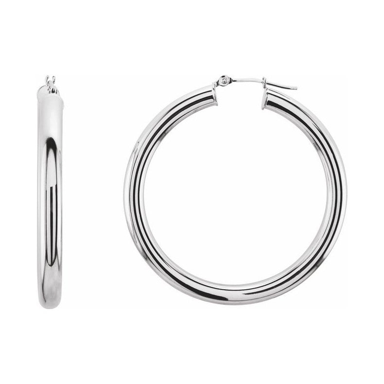 Tube Hoop Earrings