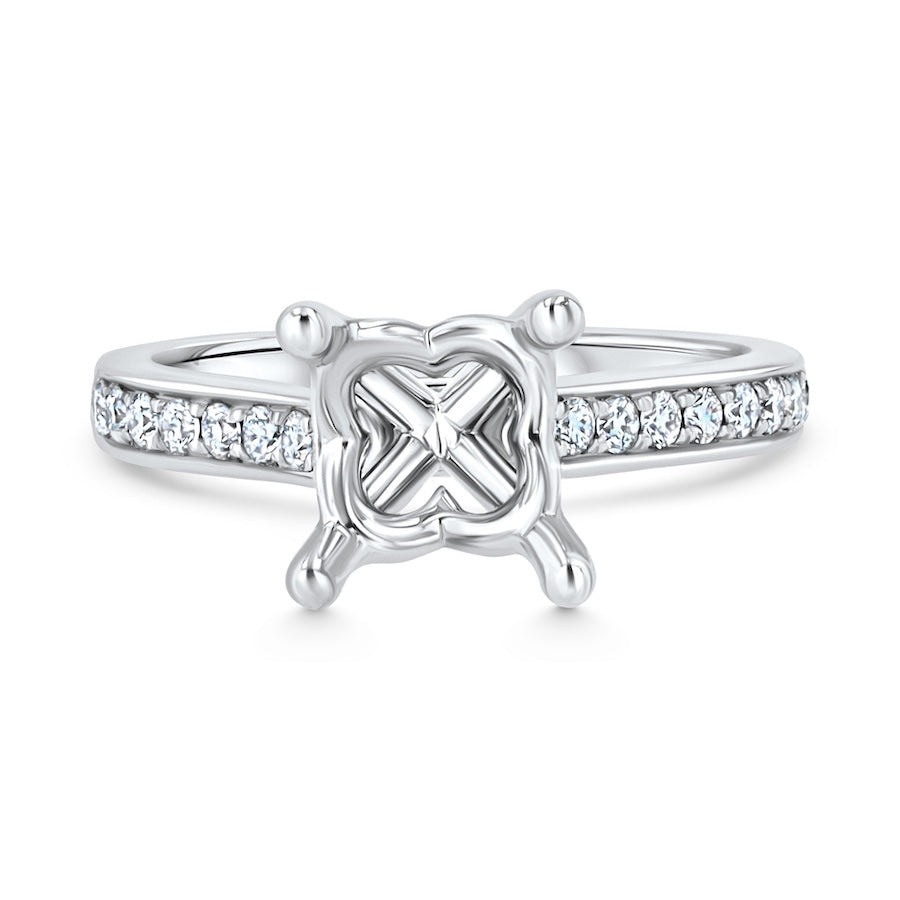.22ct Plat Channel Engagement Setting | Washington Diamond